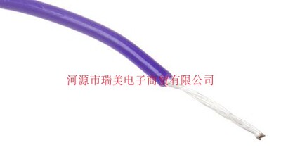 瑞美电线0.33mm²截面600V线规22AWG紫UL11028线型100m长872-4555