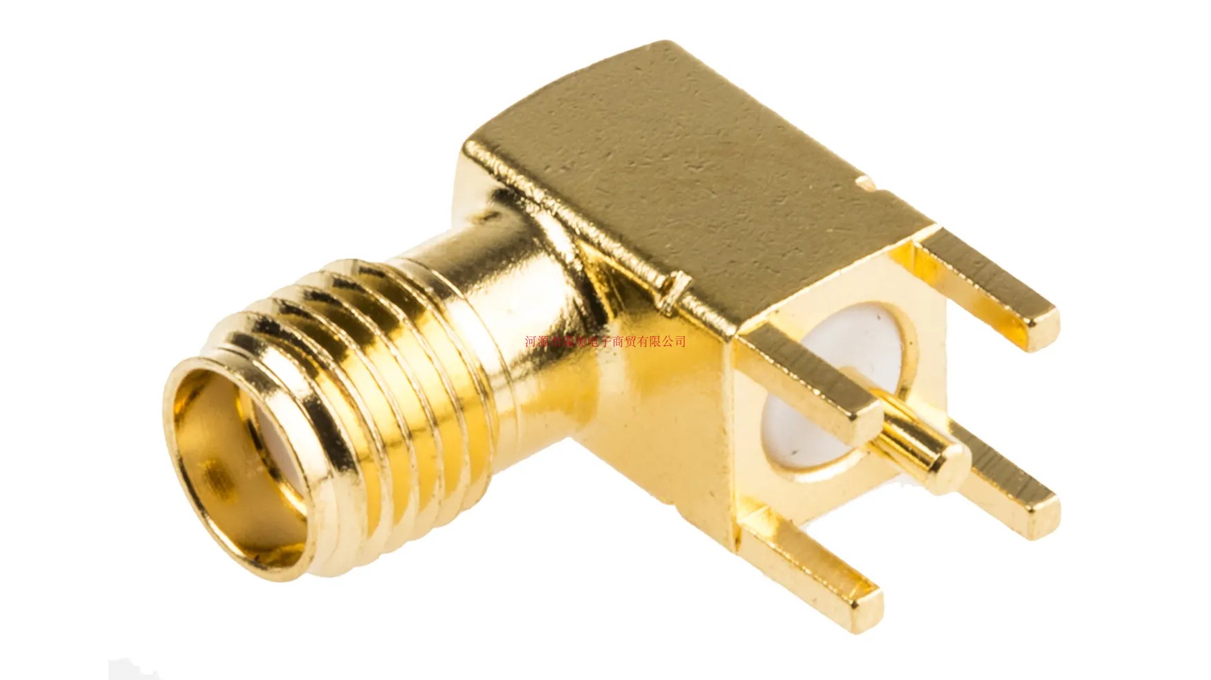 Molex莫仕SMA同轴接头50Ω直角母座印刷电路板安装焊接73251-3130