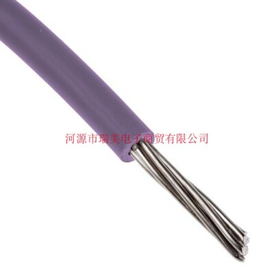 瑞美电线0.2mm²截面600V线规24AWG紫UL11028线型100M长872-4524