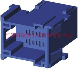 TE泰科电子Timer汽车连接器3行9路蓝色公3-967626-1