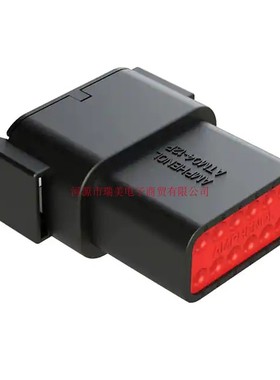 Amphenol安费诺ATM汽车连接器插座2行12路电缆安装黑色ATM04-12PB