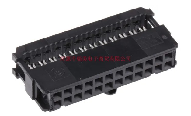 TE泰科IDC连接器AMP-LATCH Novo母座24路2行2.54MM节距1658621-5