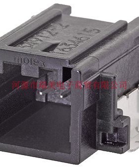 Molex莫仕Mini50汽车连接器2路表面贴片黑色公PCB管座34912-8020