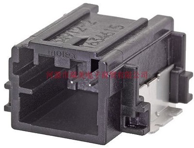 Molex莫仕Mini50汽车连接器2路表面贴片黑色公PCB管座34912-8020