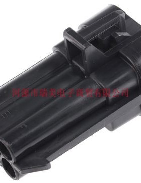 Delphi德尔福Metri-Pack 150电缆安装连接器2行6路黑色公12124107
