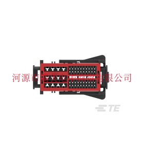 TE泰科AMP 0.64汽车连接器2.54MM节距3至4行52路2203937-1