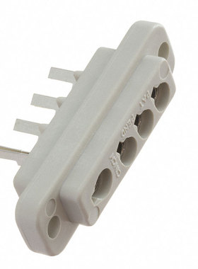 Cinch汽车连接器1排4路面板安装灰色插座JA77845