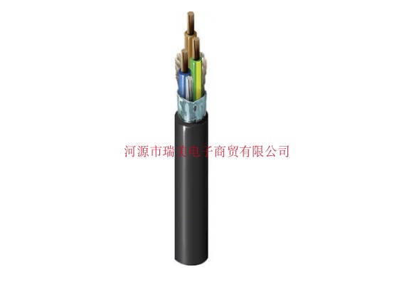 Belden百通电子线3芯300V13A18A黑色三根14AWG长76米19511 B59250