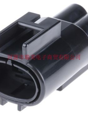 TE泰科电子.187 Series汽车连接器2路电缆安装黑色母座176143-2