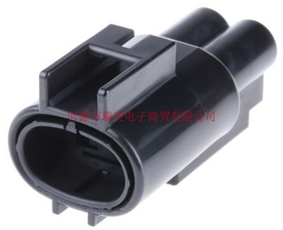 TE泰科电子.187 Series汽车连接器2路电缆安装黑色母座176143-2