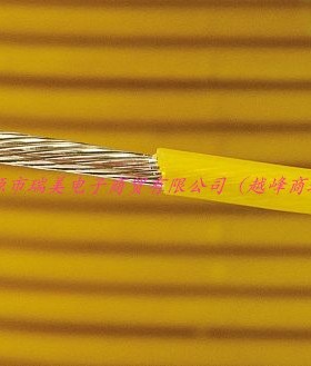 Alpha Wire PTFE设备电线18AWG黄色UL1213线型30M长5857 YL005
