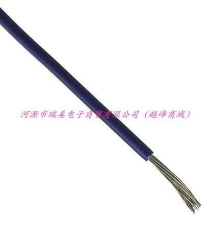 瑞美内部连线电线UL1213线型22AWG蓝色600V线单芯100M长813-3511
