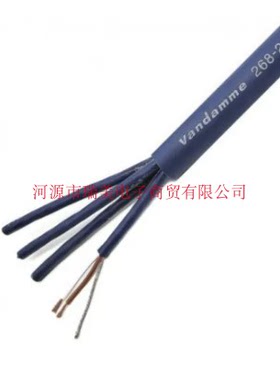 Van Damme蓝色4对250V双绞线电缆9.6MM外径50米268-204-060