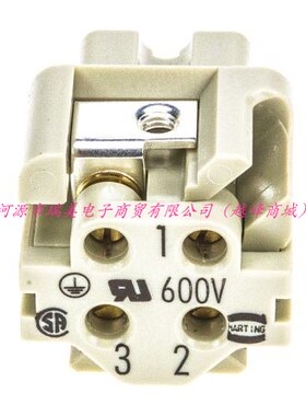 Harting浩亭Han A电源连接器插件3触点母座09200032711