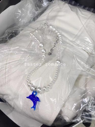 吾小历星河浅夜珍珠项链