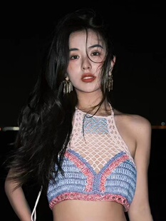 耳朵仔子金色流苏耳环~ju闪ju美贵气流苏针耳环