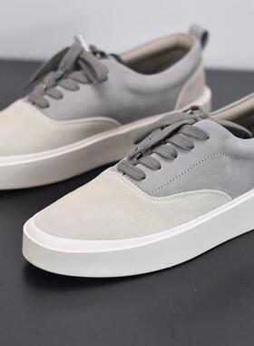 FOG 101高街洛杉矶限定Fear Of God第六季男休闲厚底反毛麂皮板鞋