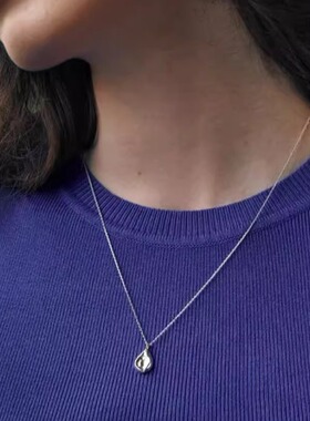 韩国代购ins小众verte水滴925银项链 小红书博主推荐闺蜜生日礼物