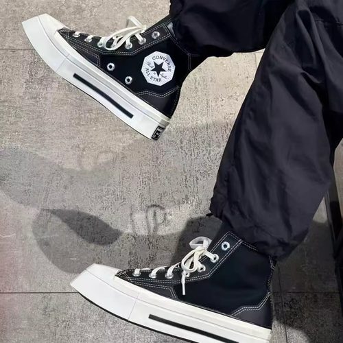 正品匡威1970s男女解构错位拼接增高 高帮帆布鞋A06435C A00915C