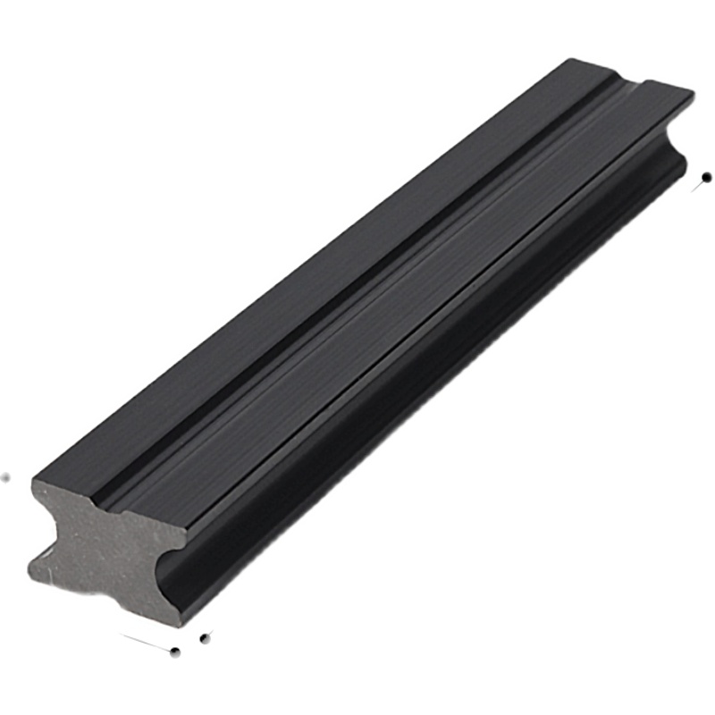 共挤塑木实心龙骨生态木工字型立柱凳条户外地板防腐封边收边压条