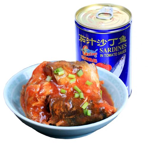 古龙茄汁沙丁鱼罐头425g即食饭菜