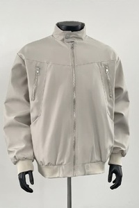 HY205-P68 春季新款立领工装飞行夹克美式复古宽松拉链棒球服外套图片