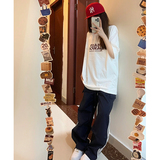 B2237-P48美式复古侧边条纹工装裤子新款直筒学院风休闲裤，男装休闲裤，星座1608