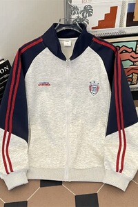 HYY187-P58 春季新款撞色刺绣立领开衫卫衣潮牌宽松休闲外套潮流图片