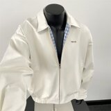 CLHR3003-P70新款日系宽松休闲两面穿夹克时尚刺绣小标外套上衣，男装夹克，星座1608