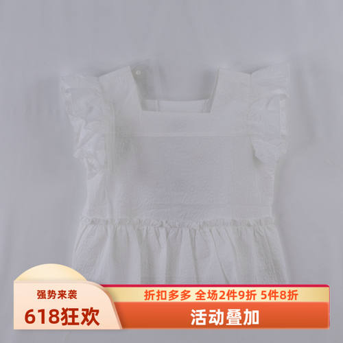 杰米熊棉可爱娃娃袖法式飞袖小衫