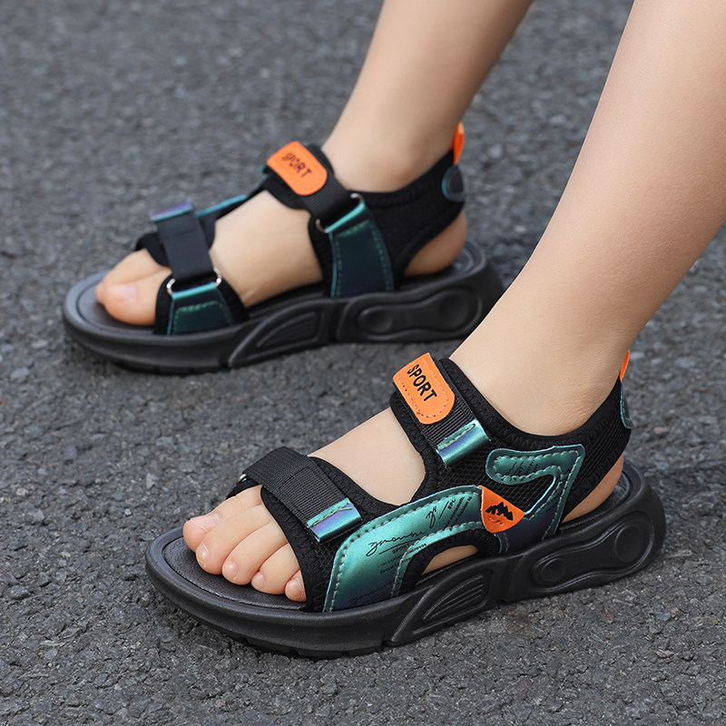 男童凉鞋夏季运动儿童露趾沙滩鞋中大童男孩防滑防臭软底凉拖鞋潮