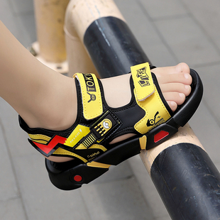 潮流百搭防滑男童轻便校园通勤卡通沙滩鞋 新款 夏季 12儿童凉鞋