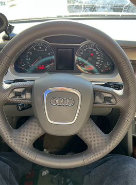 奥迪A6L专车专用手缝方向盘套C6C7C8奥迪老A6L A4LQ2LQ5L全包把套