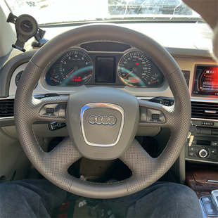 奥迪A6L专车专用手缝方向盘套C6C7C8奥迪老A6L A4LQ2LQ5L全包把套