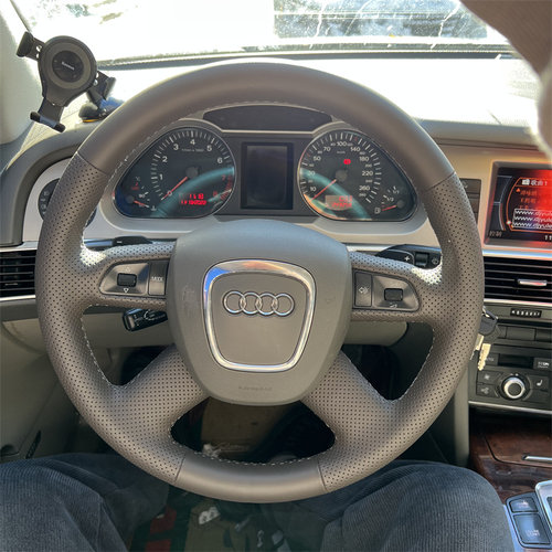 奥迪A6L专用手缝方向盘套