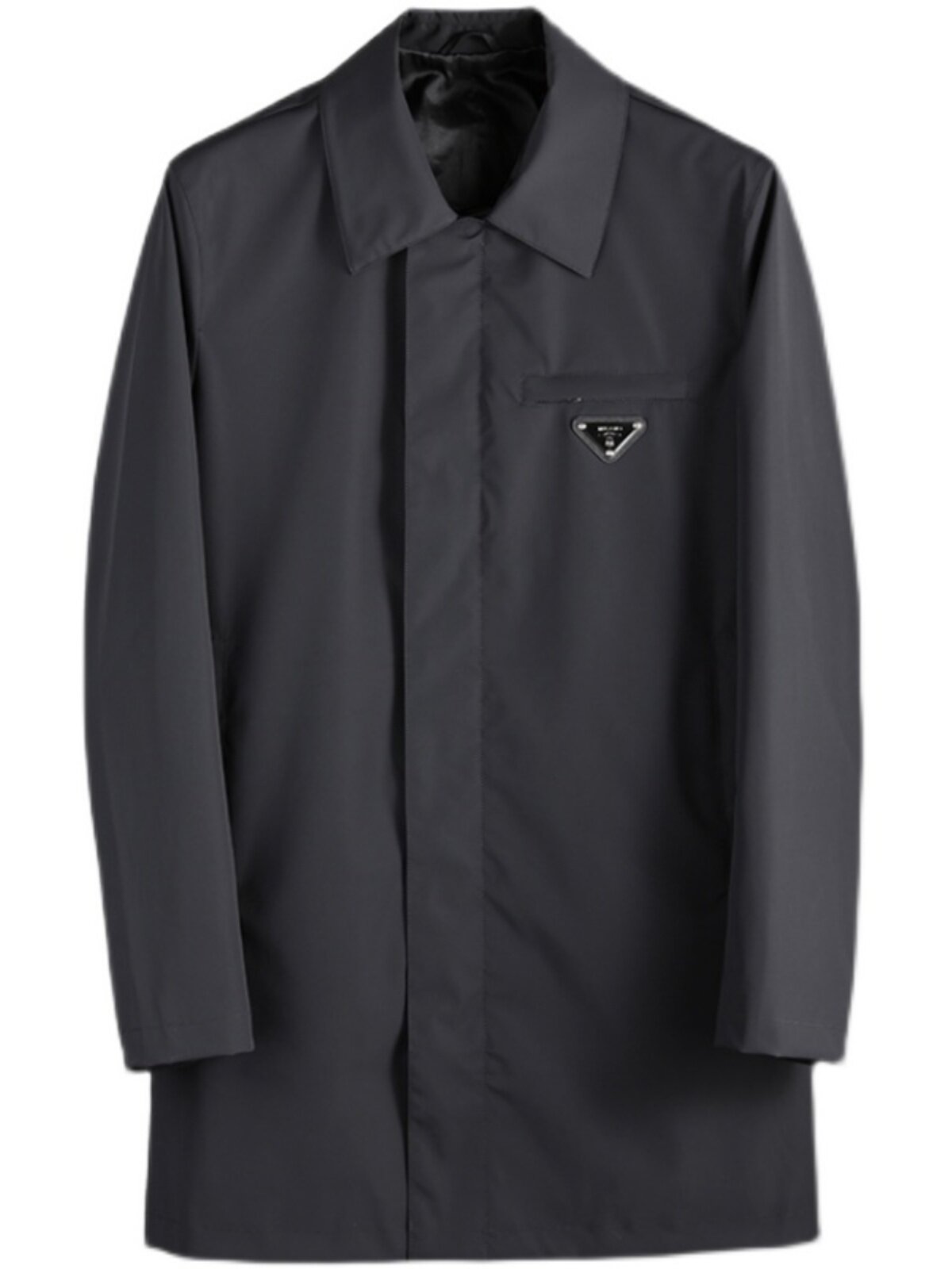 THE DEMEANOR IS AWE-INSPIRING THE STYLE IS SIMPLE THE AUTUMN AND WINTER STYLE MENS SLIM LAPEL MID-LENGTH TRENCH COAT JACKET MEN