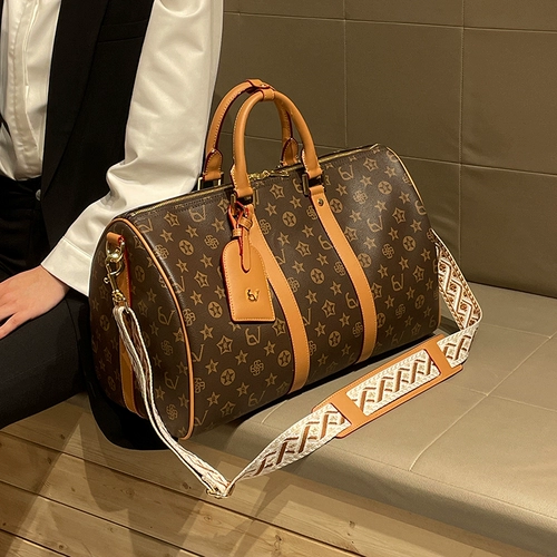 Вместительная и большая сумка для путешествий, ретро сумка через плечо, сумка на одно плечо, Гонконг, из натуральной кожи