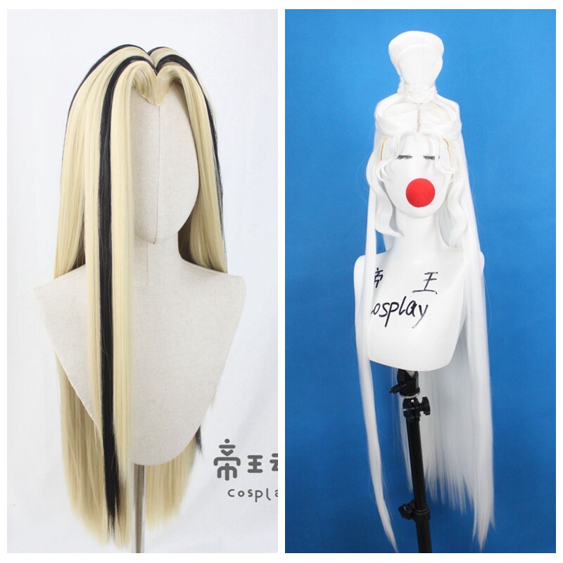 帝王cosplay假发鷇音子赦生童子COS霹雳布袋戏古风男款贴发丝定做