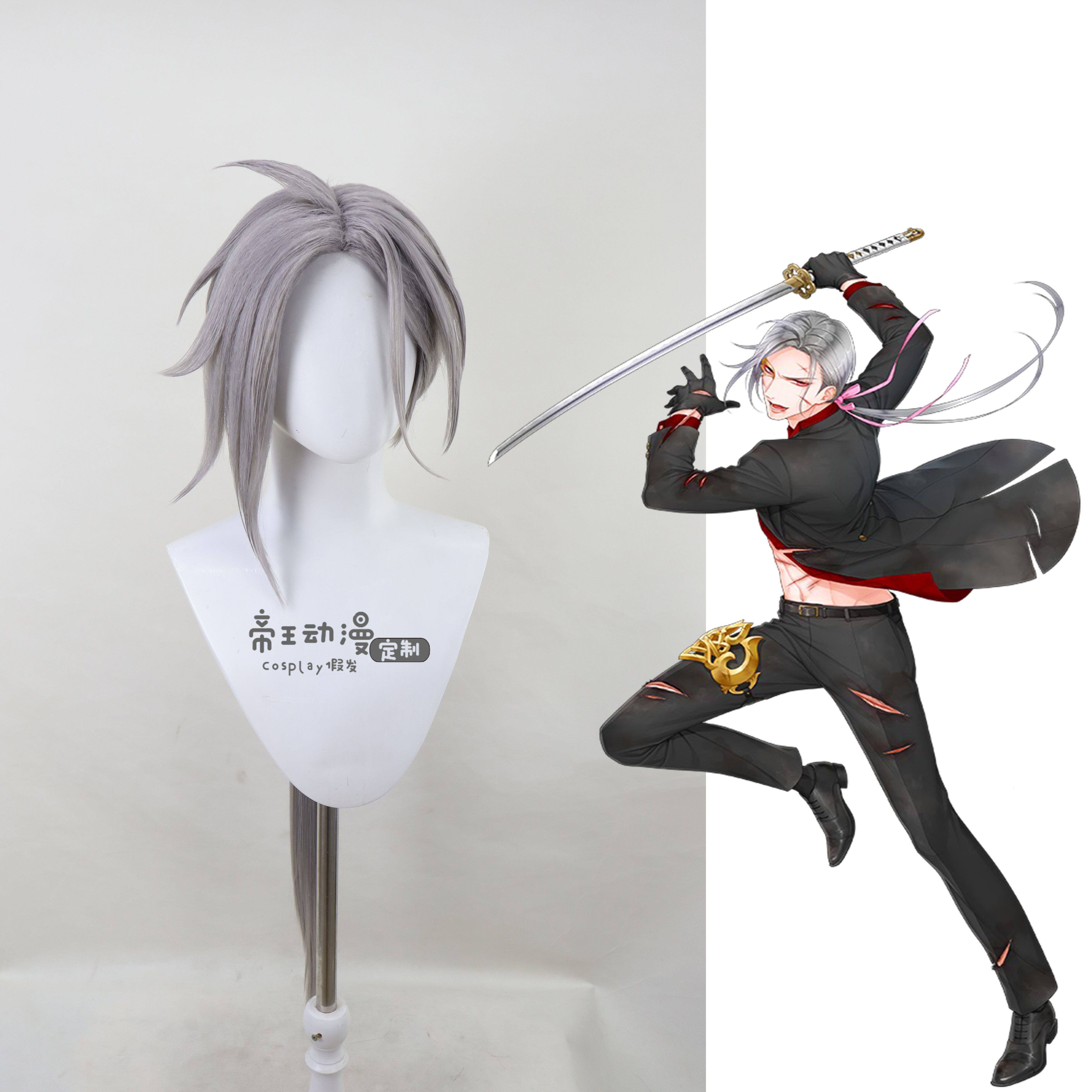 帝王动漫 刀剑乱舞 大般若长光 蜻蛉切 cos假发定制 cosplay造型