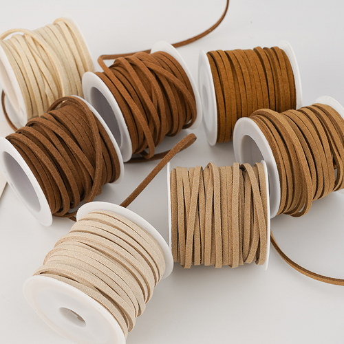 2.6mm韩国绒皮绳麂皮绒绳细丝带