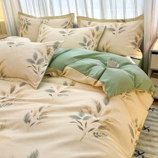 100%加厚全棉磨毛被套单件纯棉被罩200X230秋冬季 保暖180X220双人