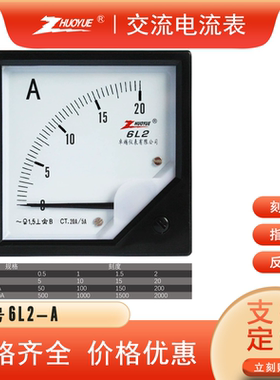 6L2-A指针式交流电流仪表AC 2A 20A 200A 2000A 励磁机械表4A 40A