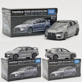 TOMICA 多美卡合金小汽车黑盒TP02三菱蓝瑟EVO模型收藏车模摆件