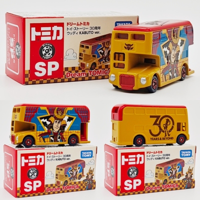 TOMICA/多美卡合金小汽车联名款玩具总动员30周年胡迪巴士玩具车