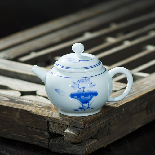 球孔出水陶瓷青花瓷陶瓷小号手绘
