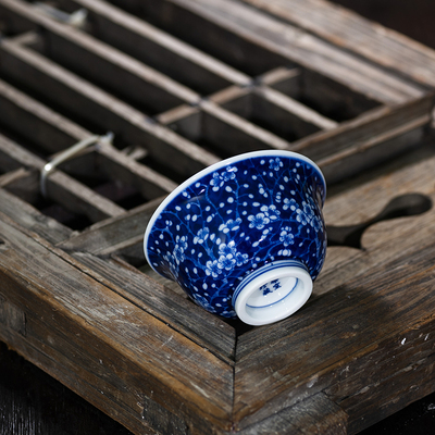 主人杯釉下彩青花瓷景德镇陶瓷