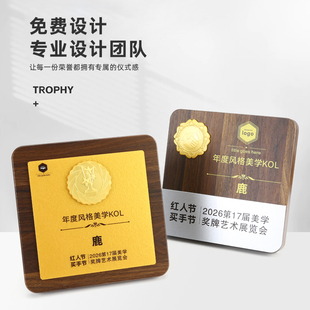 仿胡桃木授权牌运动赛事颁奖奖牌保险公司银行季度月度评优奖牌