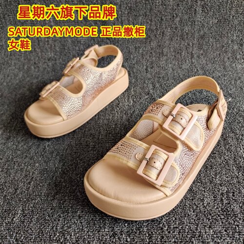 SATURDAYMODE正品女鞋水钻凉鞋潮