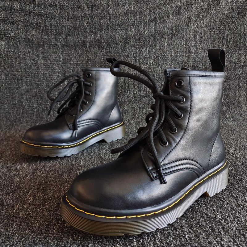 品牌撤柜断码处理真皮女靴牛皮经典款马丁靴防滑平底加绒棉鞋35码,女鞋,马丁靴,淘宝优惠券,粉丝福利购,淘宝优惠卷