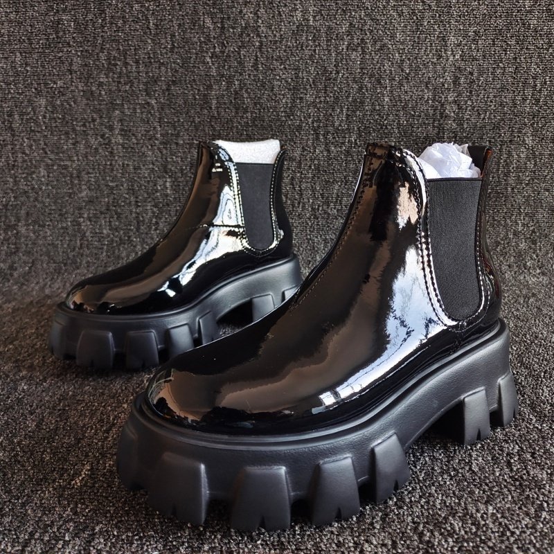 品牌断码处理真皮女靴牛皮切尔西靴松糕底增高轻便套筒短靴35码靴,女鞋,切尔西靴,淘宝优惠券,粉丝福利购,淘宝优惠卷